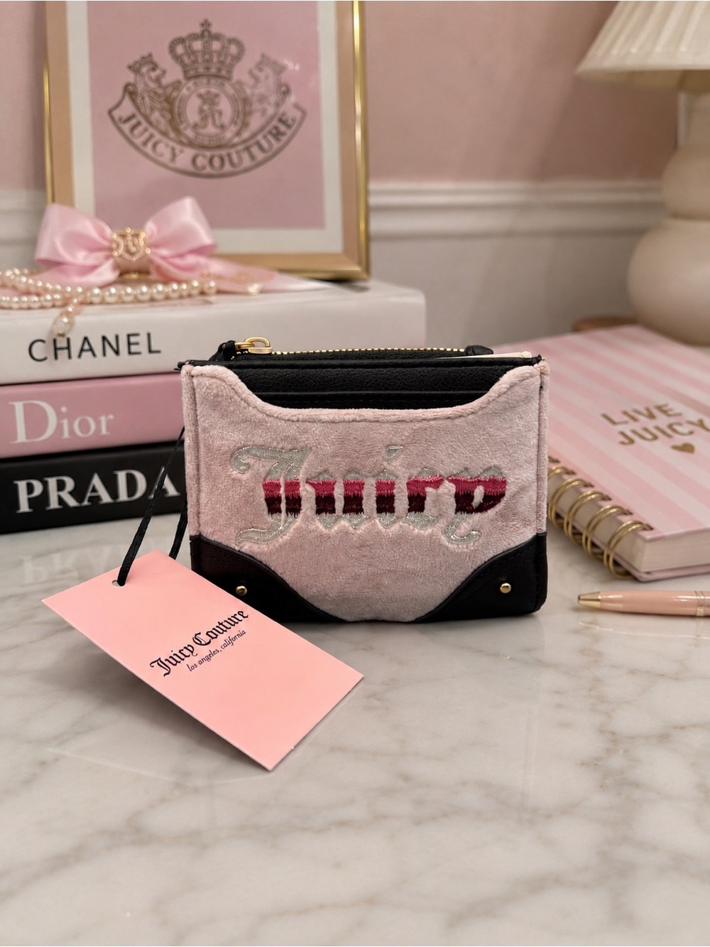 Juicy couture retro vibe bifold wallet